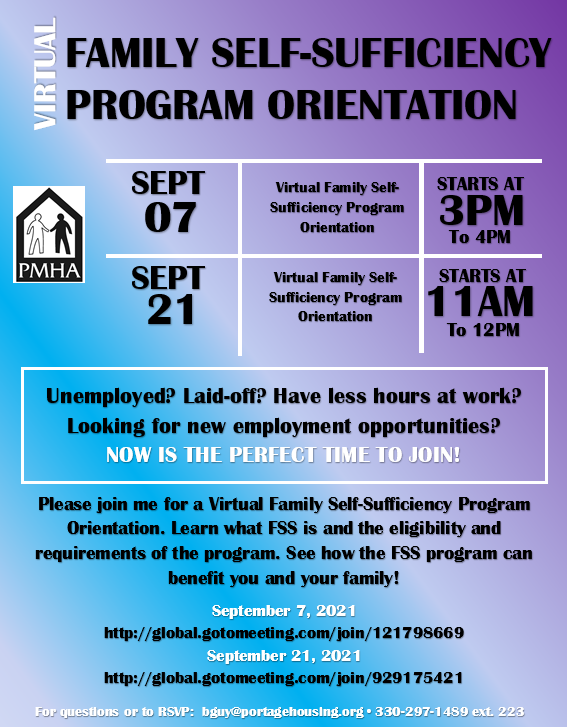 FSS Orientation 9.2021 Portage Metropolitan Housing Authority