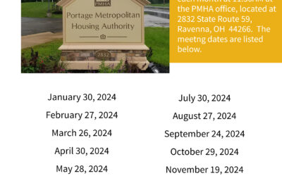 2024 PMHA Board Meeting Schedule