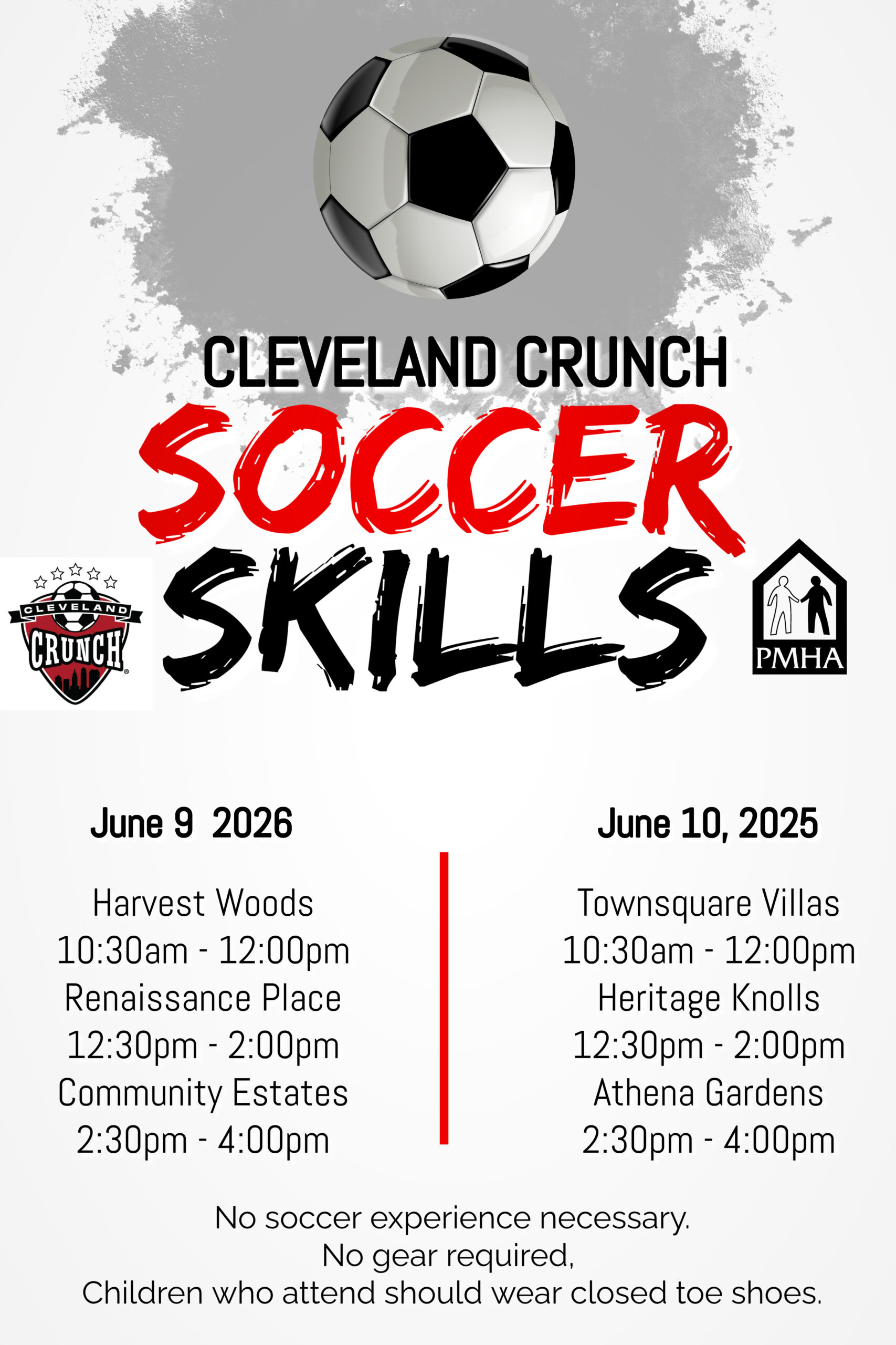 Cleveland Crunch Soccer Skills Clinics