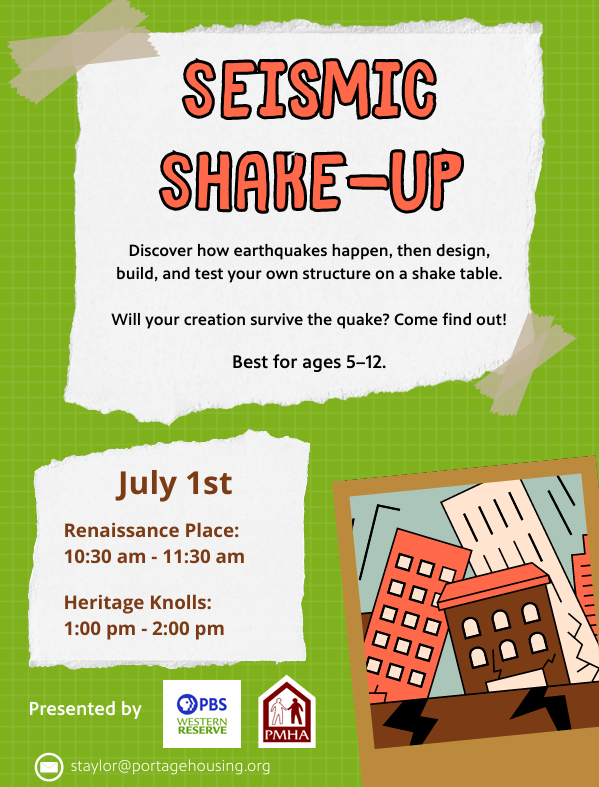 Seismic Shake-Up (Ages 5-12 years)