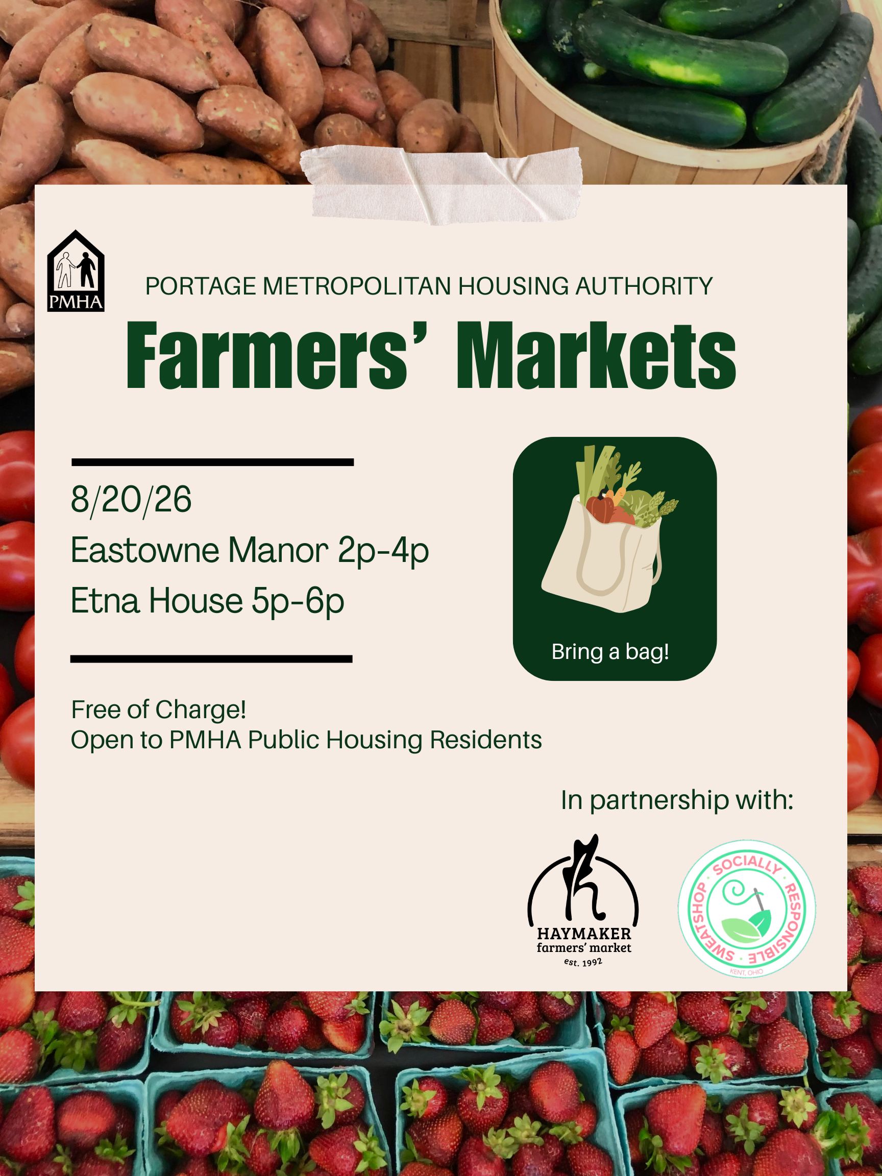 PMHA Farmers’ Market at Eastowne Manor
