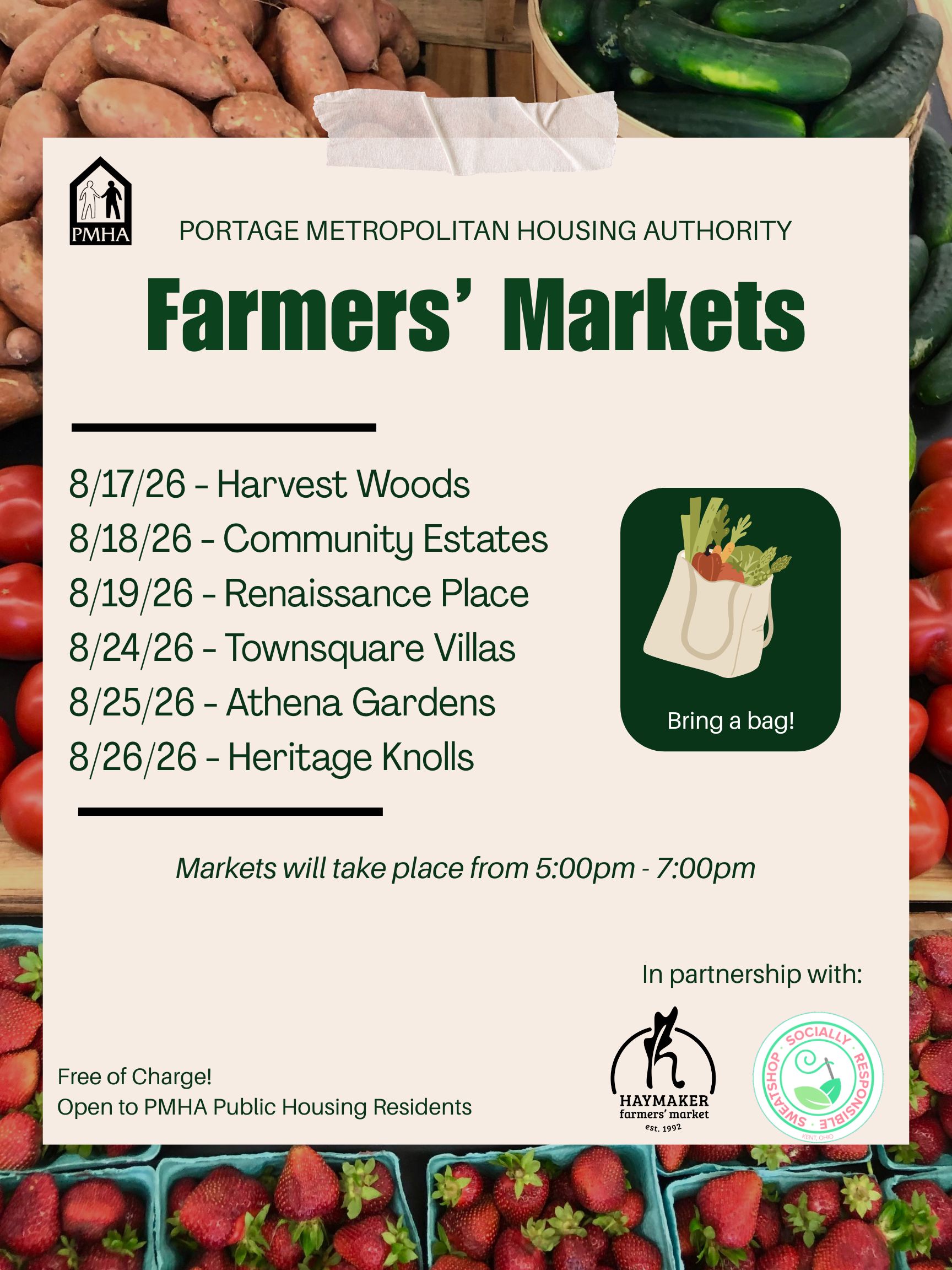 PMHA Farmers’ Market at Community Estates